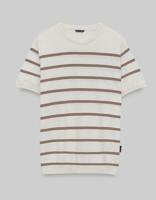 t-shirty męskie T-shirt positano beżowy b2