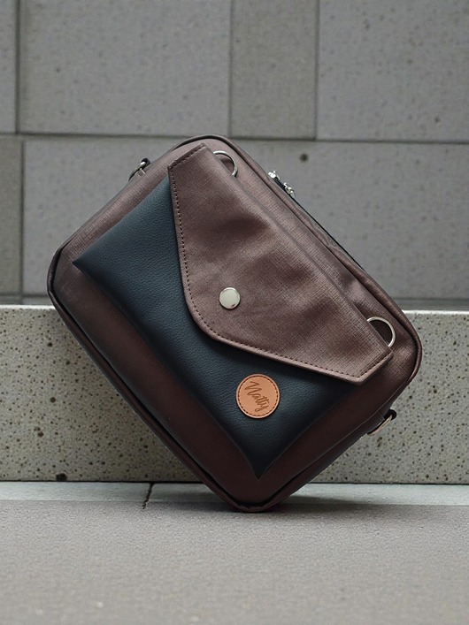 torby na ramię Torebka box modułowy Brąz eko