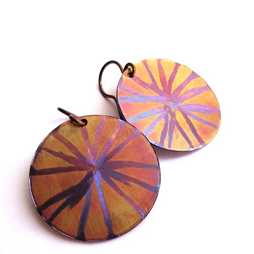 tytanowe graffiti -orange & fuchsia Pracownia Neores