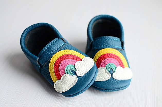 buty dziecięce Mokasyny (Ocean Blue Rainbows)