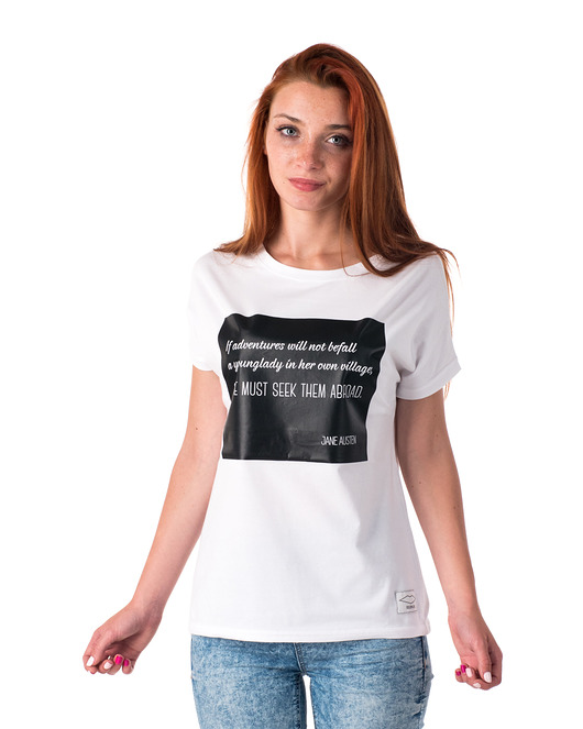t-shirt damskie Koszulka z cytatem, Jane Austen