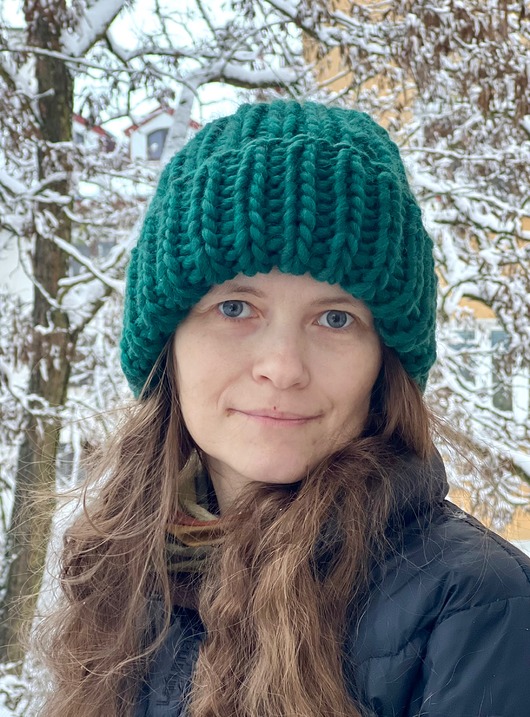 czapki damskie Zimowa czapka z wełny owczej i alpaki Lumi szmaragdowa zieleń