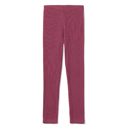 legginsy i getry dla dziewczynki Legginsy dziecięce prążek ciemny róż