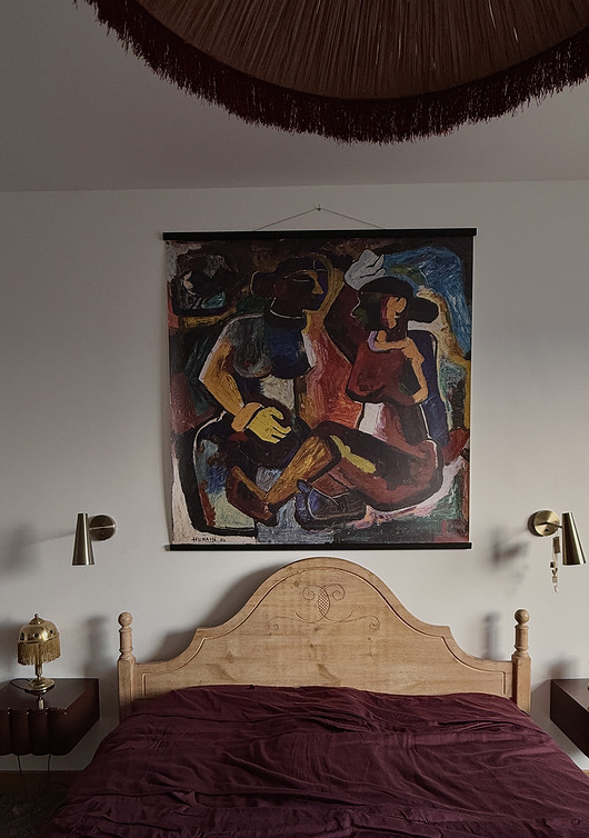 grafiki i ilustracje Duży obraz na płótnie - Dwie kobiety