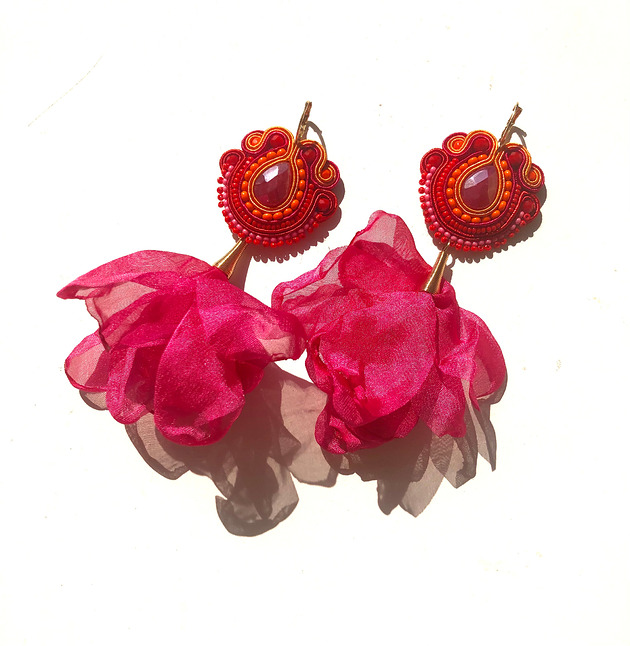 kolczyki soutache Sutaszowe kolczyki ALANYA