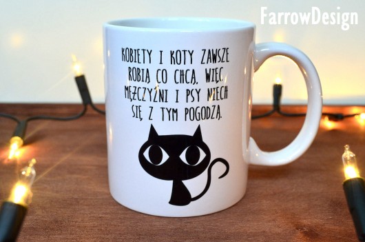 KUBEK Kobiety i kota FarrowDesign