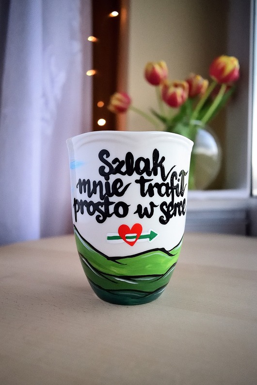 Kubek "Szlak mnie trafił" 350 ml GÓRY Ceramika Ciepliki