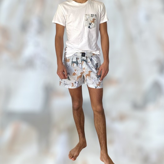 moda - inne Piżama Unisex bawełniana w pieski
