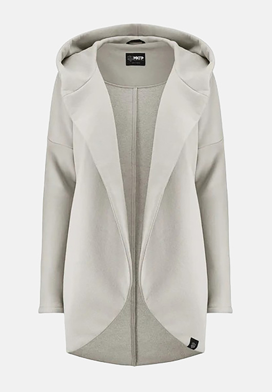 bluza z kapturem damska Peleryna do zadań specjalnych Szary Jasny Pastel