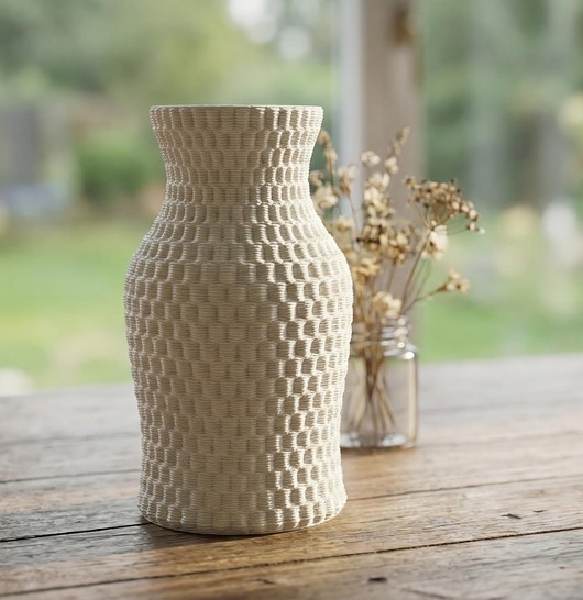 wazony Wazon ceramiczny druk 3D Nowoczesny Minimalistyczny, na kwiaty