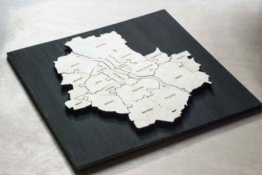 puzzle WARSZAWA magnesy z napisami Lokalny