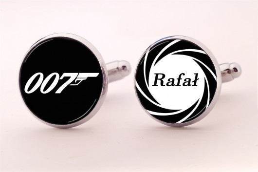 Ślubne spinki do mankietów James Bond EGGinEGG