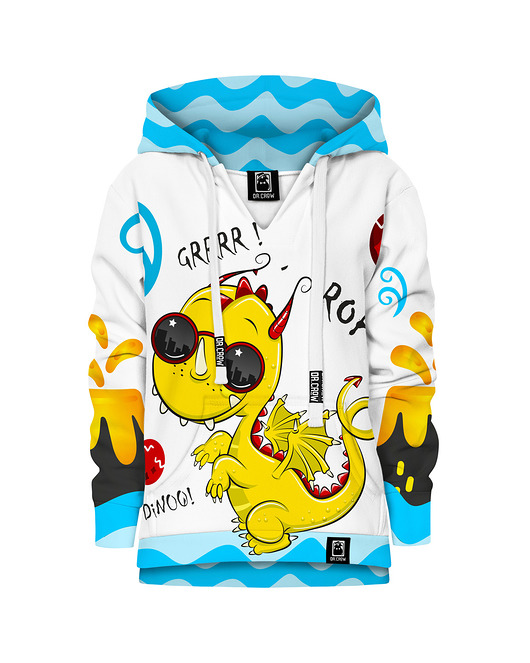 bluzy dla chłopców Bluza Chłopiec DR.CROW Cute Dino