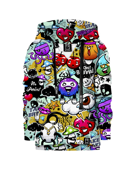 bluzy dla chłopców Bluza Chłopiec DR.CROW Graffiti Bizarre