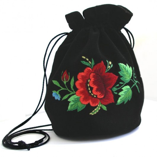 Shoulder Pouch (Polish Art Embroidery) na ludowo