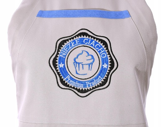 fartuchy kuchenne Fartuch Kuchenny bawełniany bezowy haftowany Niezłe ciacho EXTRA PREZENT