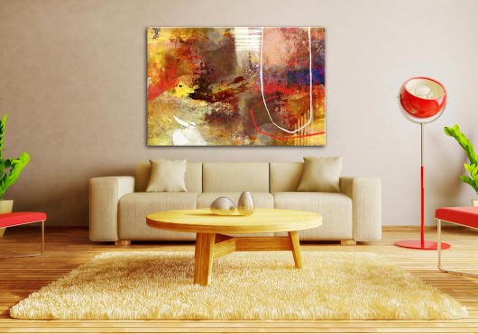 OBRAZ NA PŁÓTNIE - ABSTRAKCJA - 120x80cm NOWdeco