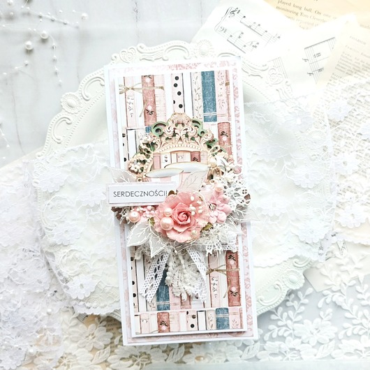 kartki scrapbooking Kartka okolicznościowa dla Kobiety