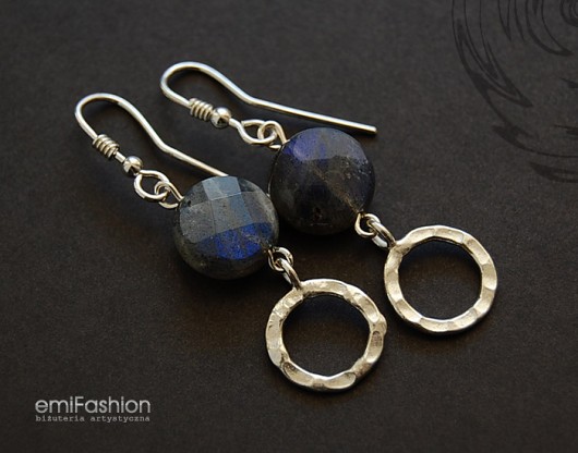 Fasetowany Labradoryt w srebrze MAREMI Jewelry