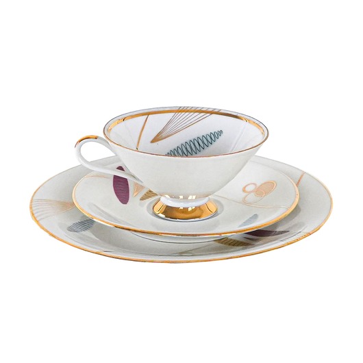 filiżanki Filiżanka porcelanowa, niemiecki design, lata 60,  Hertel Jacob