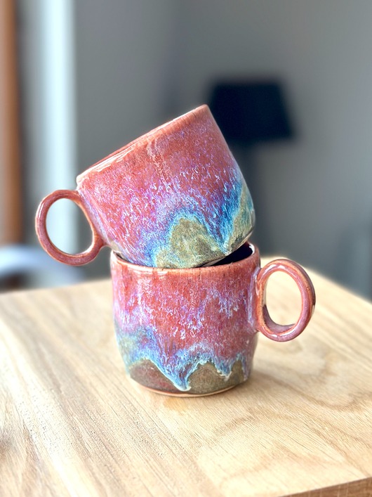 kubki Zestaw 2 ceramicznych kubków do espresso 