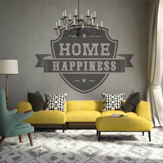 Home Happiness - naklejka ścienna YeYe Stickers