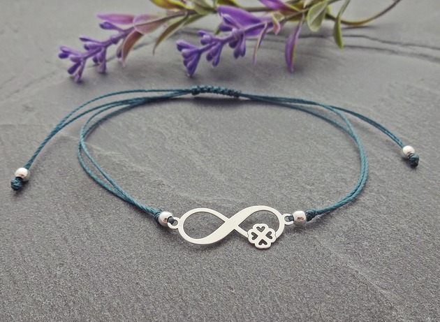 Bransoletka Nieskończoność Koniczyna Srebro 925 Loa Jewellery