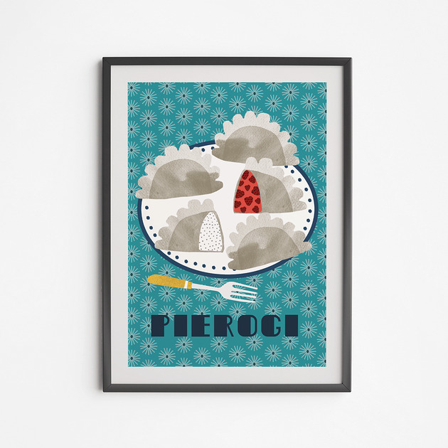plakaty Plakat Pierogi Na Talerzu