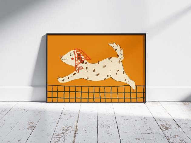 plakaty Plakat print, pies