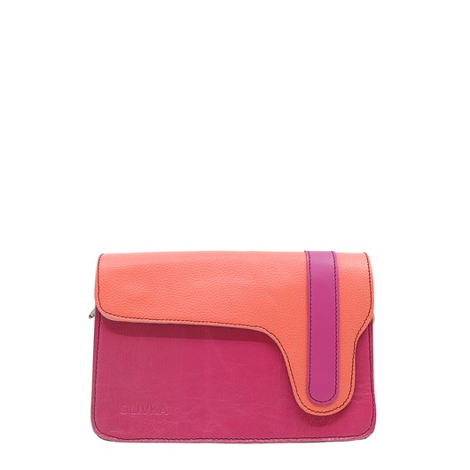 torby na ramię Torebka listonoszka damska skórzana regulowany odpinany pasek eko OLIVKA