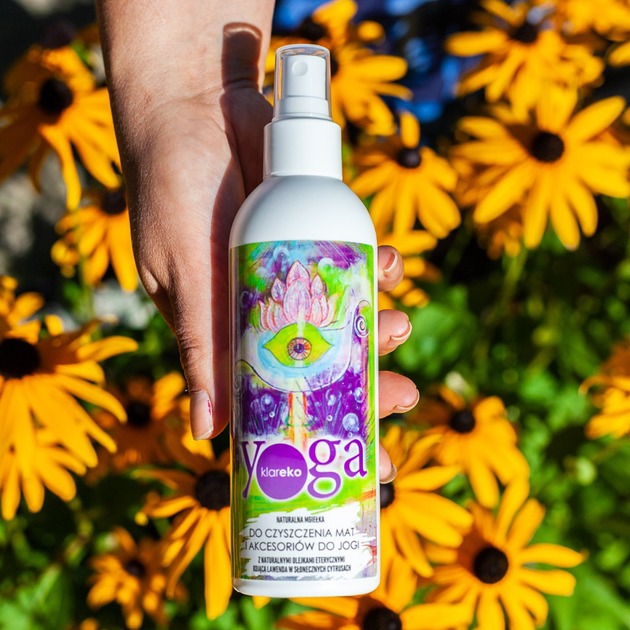 akcesoria do jogi Naturalna mgiełka do czyszczenia mat i akcesoriów jogi - YOGA