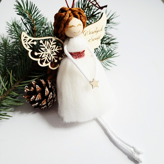 ozdoby choinkowe Anioł, Aniołek na Choinkę, Prezent Na Święta - dekoracje na choinkę