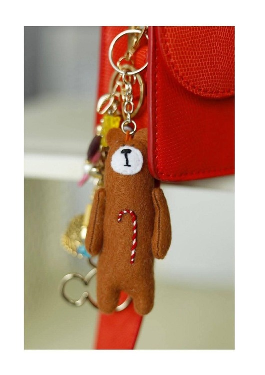 breloki Brelok miś świąteczny