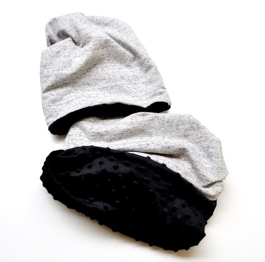 czapki damskie Dwustronny komplet _ czapka BEANIE i komin