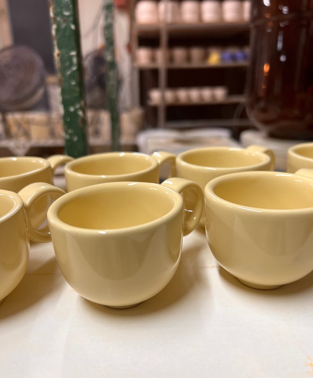 kubki i filiżanki Filiżanka, 220 ml  vintage retro [jasny budyń]