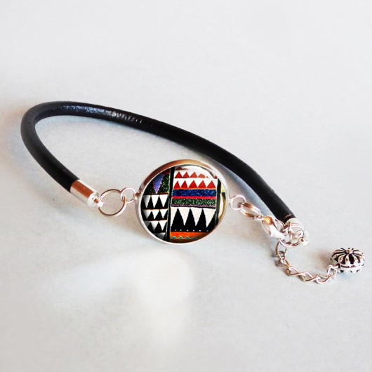 AZTEC Bransoletka z rzemieniem i zawieszką aztec GalaVena