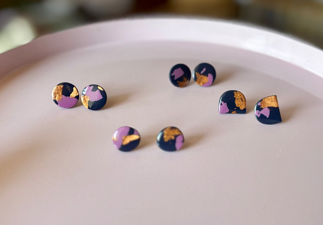 kolczyki z masy plastycznej Zamówienie specjalne