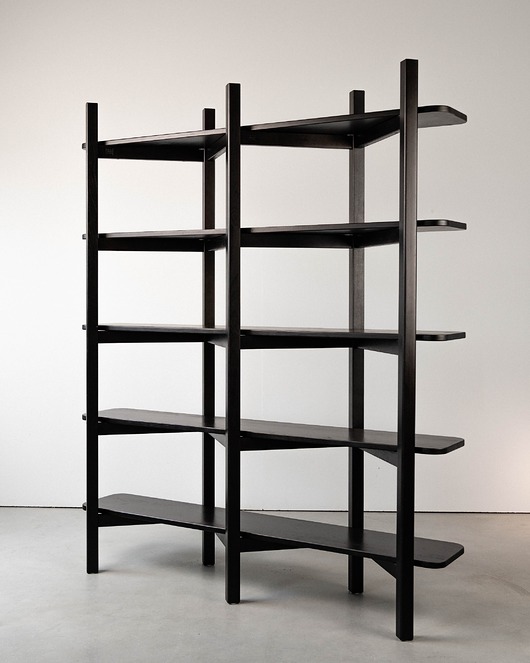 półki Regał nowoczesny drewniany, regał skandynawski, półki z drewna