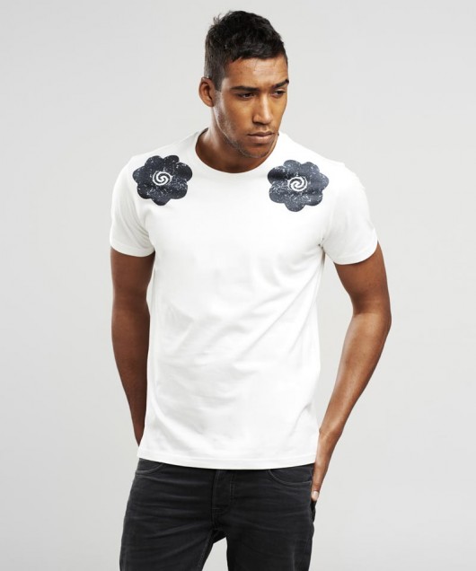 Bunga terung white T-shirt - SELVA SELVA