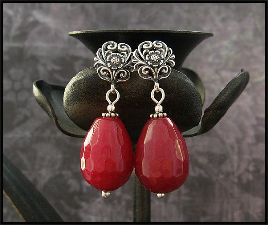 LUXURY- Jadeit Wiśniowy w Ornamentach Little Dreamer