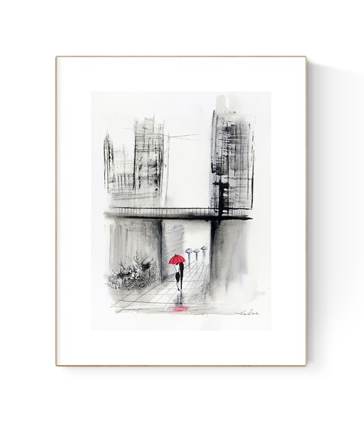obrazy Obraz 30X40 cm malowany ręcznie