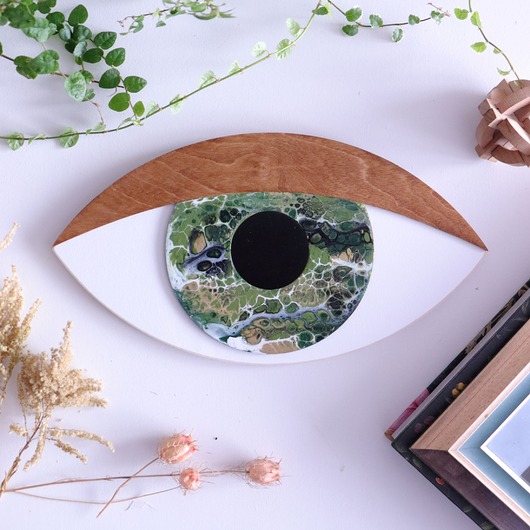 Ozdoby na ścianę Oko 3D planet 4/055