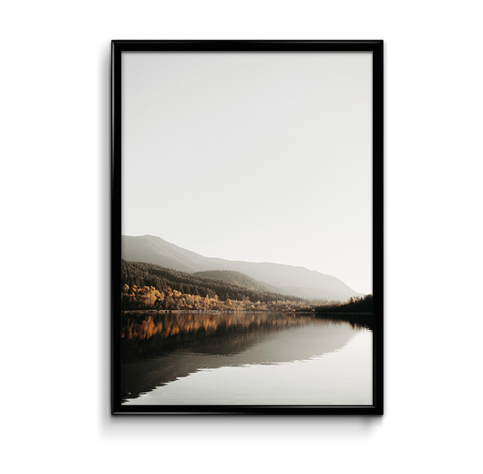 Jesienne jezioro - plakat  Bury Lis
