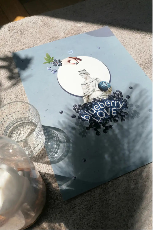 plakaty Plakat Blueberry Love SUMMER