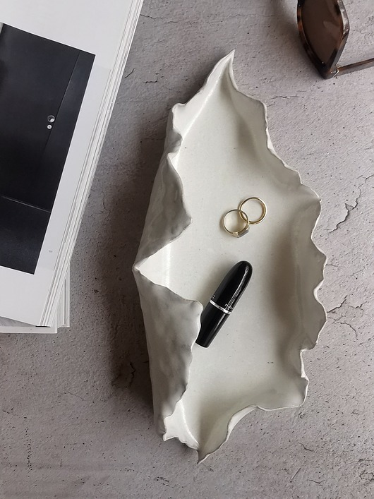 pojemniki na biżuterię Ceramiczna Muszla