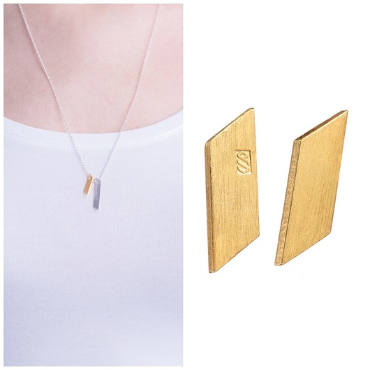 Komplet kolczyki i wisiorek, "Przecinek"  Daria Siwiak Jewellery