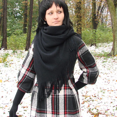 szalll czarny dla Doroty halo pracownia