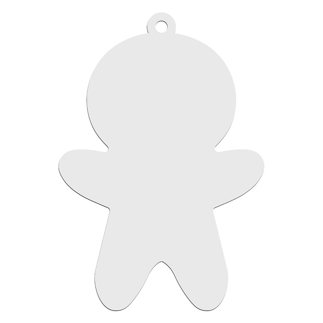 ozdoby choinkowe Zawieszka Drewniana Świąteczna BIAŁA Ciastek Pierniczek na Choinkę Dekor