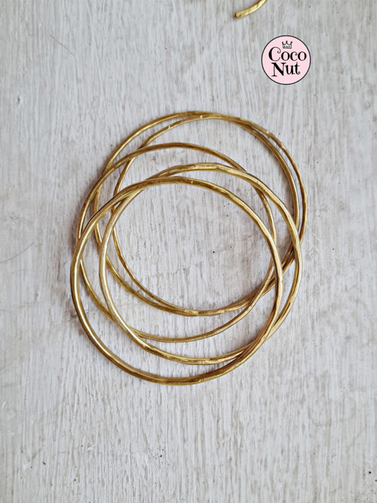 bransoletki złote Komplet 5 sztuk bransolet z mosiądzu