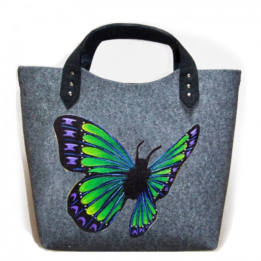 Filcowa torba motyl 3(zamek) ruben art